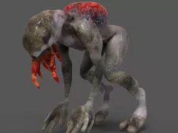 Creature  Low-poly 3D model