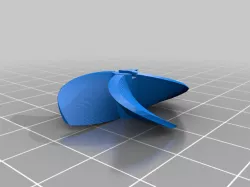 Customized rc boat prop 30mm 1.25p 4-Bld