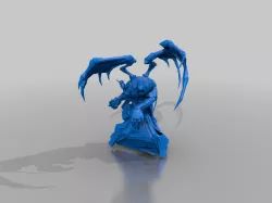 daemon prince - nurgle - reposed with scythe