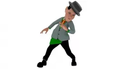 Dancing men 3D model