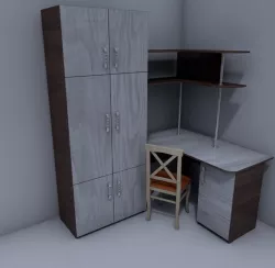 Desktop Low-poly 3D model