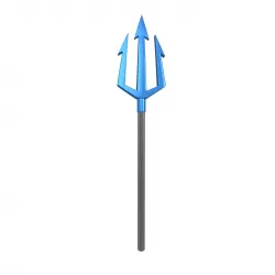 Devil Trident v1 007 Low-poly 3D model