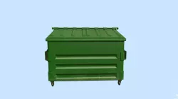 Dumpster lowpoly  Low-poly 3D model