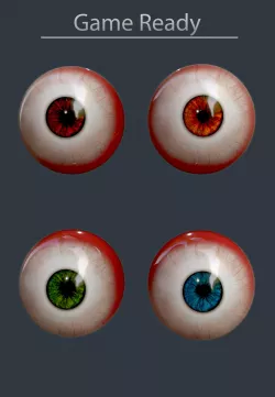 Eyes for Games and Renders Low-poly 3D model