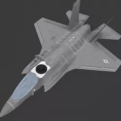 F35 B Lightning Low-poly 3D model