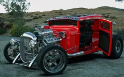  ford hotrod drag racer 3D model