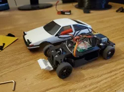 Fully Printed 1:28 RC Car Chassis (MINI-Z compatible)