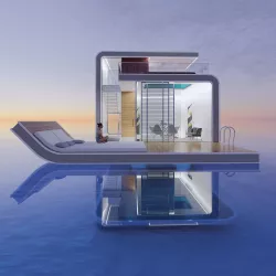Futuristic Sea House 3D model