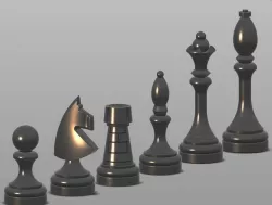 Garden chess set for tiles 20x20cm