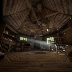 Hagrids Hut medieval prop pack Low-poly 3D model