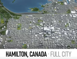 Hamilton Low-poly 3D model