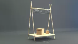 Hanger 3D model Low-poly 3D model