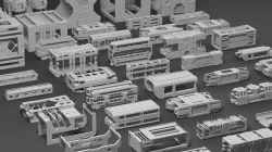 Hard Surface Framing Assets Volume 2 3D model