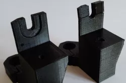 HyperCube Evolution improved double Z axis linear rail bracket