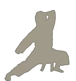 Karate Dude Silhouette