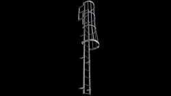 Ladder Cage - Safety Step Low-poly 3D model