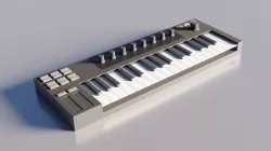 MIDI-Keyboard Controller 3D model