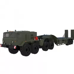 military vehicle MAZ-537G with trailer  3D model