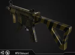MP5K Biohazard Low-poly 3D model