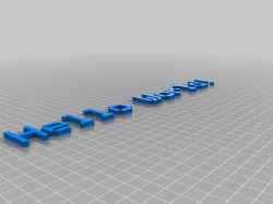 My Customized OpenSCAD 3D Text Generator