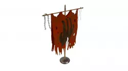 Orc Flag Game Ready Low-poly 3D model
