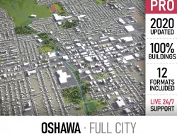 Oshawa Low-poly 3D model
