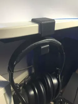 Parametric headphones holder - under desk mount