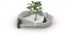 Parametric Tree Bench Seat 3D model