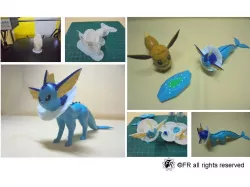 Pokemon Vaporeon & Evolutionary stone