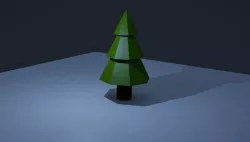 Polygonal Miratox Tree 3D model