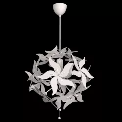 RAMSELE IKEA Pendant lamp flower white 43 cm 3D model