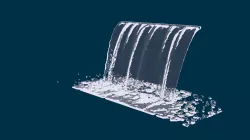 Realistic Water Fountain Animation 4 3D model