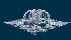Realistic Water Fountain Animation 5 3D model