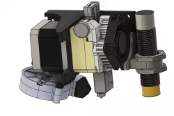 Redesigned stock probe mount and M18 proximity sensor mount for Anycubic Chiron Titan Volcano by MaaD777