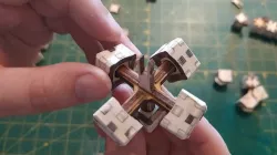 Rubik cube 3x3. Laser cut.
