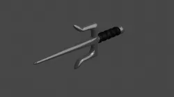 Sai - ninja weapon Low-poly 3D model