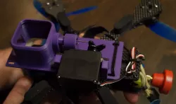 Servo drop release with gopro session mount
