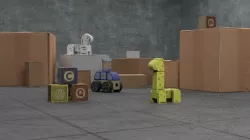 Shipping purposes Low-poly 3D model