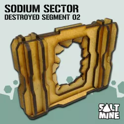 Sodium Sector - Destroyed Wall 01 (3mm - mdf - lasercut)