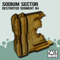 Sodium Sector - DestroyedWall 02 (3mm - mdf - lasercut)