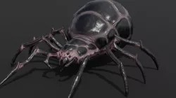 spider monster Low-poly 3D model