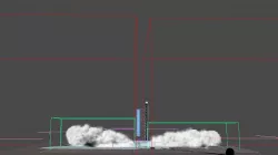 Starting Launch Scenes Low-poly 3D model