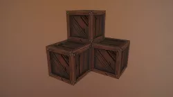 Stylized Box Low-poly 3D model