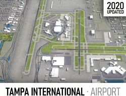 Tampa Airport Low-poly 3D model