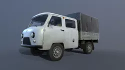 UAZ 39094 Farmer Low-poly 3D model