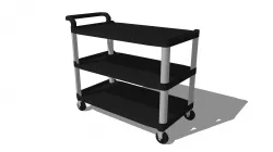 Utility Cart - Housekeeping Cart 3D model
