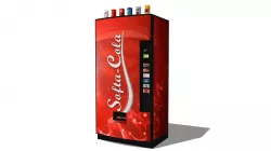 Vending Machine With Pop Cans 3D model