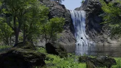 Waterfall Scene 3D model