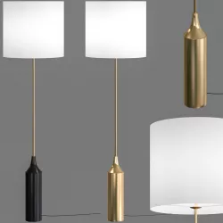 West Elm Hudson floor lamp 3D model