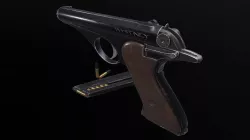 Whitney Wolverine pistol Low-poly 3D model